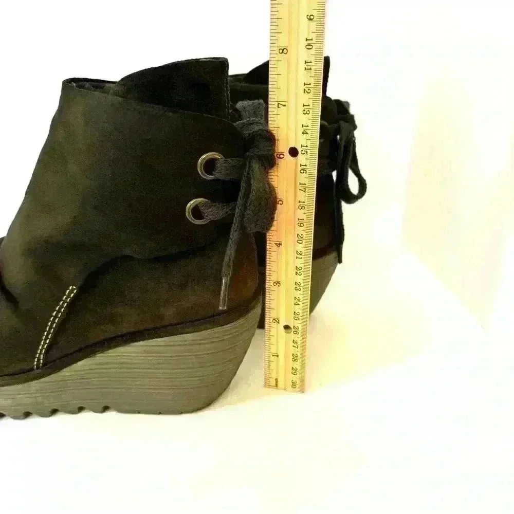 FLY London Women's Yama Ankle Boot Dark brown EU 40 US 9 EUC - Picture 9 of 9